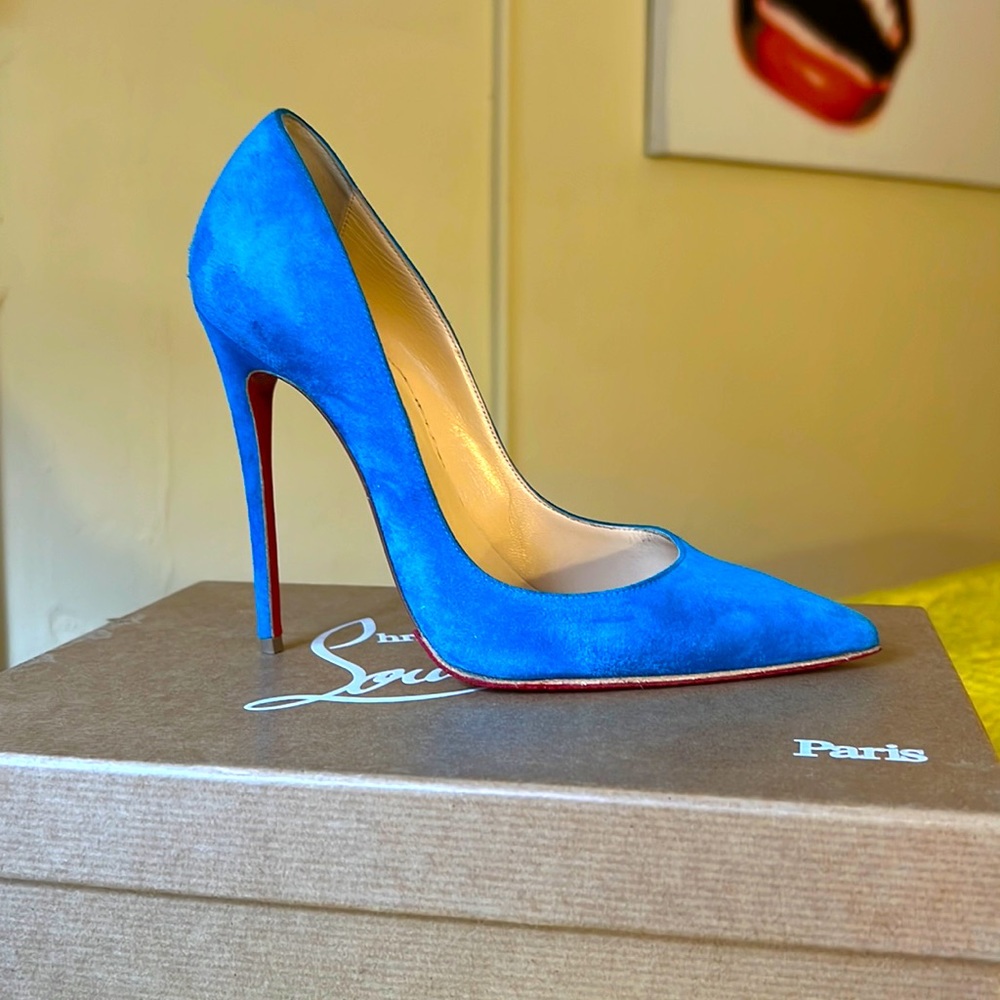 Christian Louboutin “SoKate” Egyptian Blue size 7